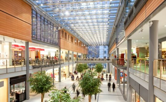 Shopping mall illustrating tailored Shops & Offices Insurance for retail and business premises.